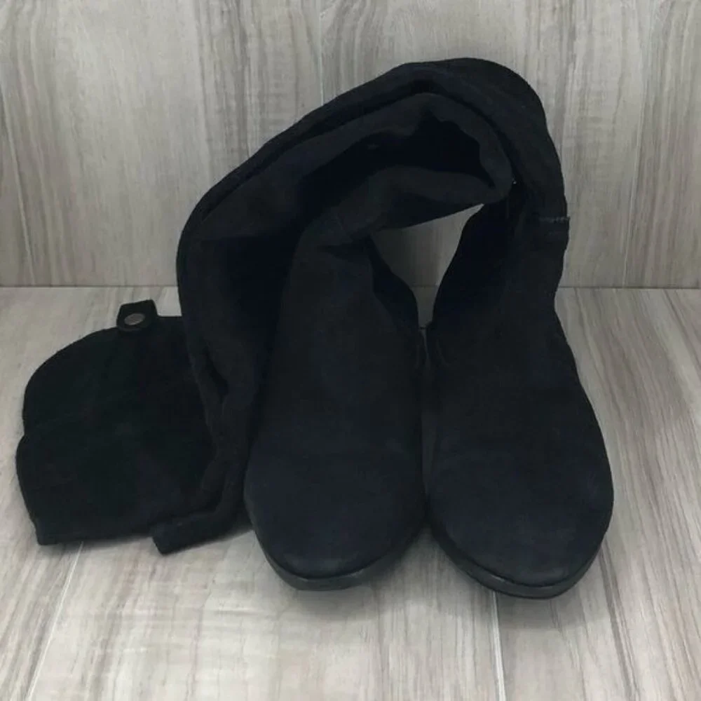 Plomo OTK Boots Women's EU 37 Black Suede Over The Knee